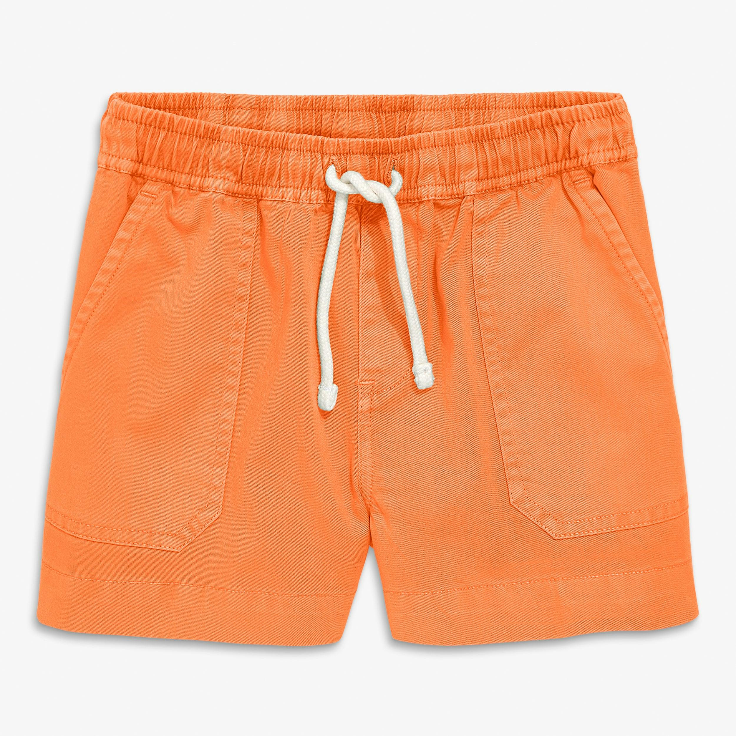 Kids garment dyed stretch chino midi short