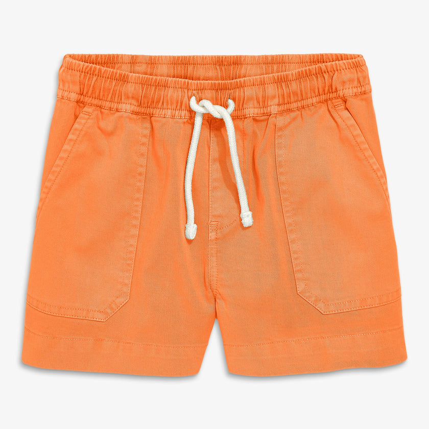 Kids garment dyed stretch chino midi short