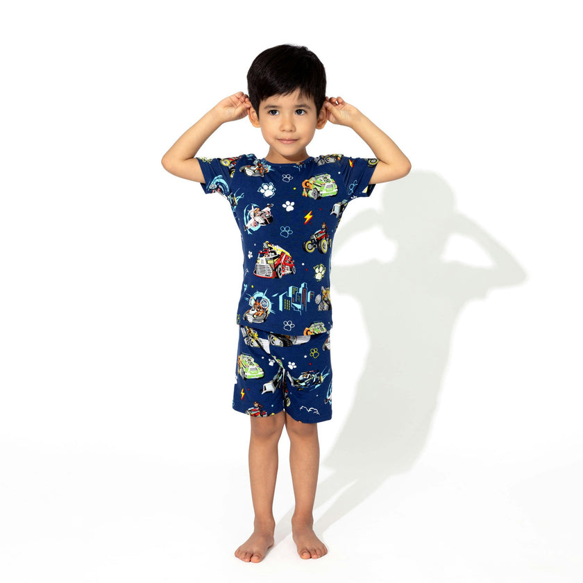 PAW Patrol: The Mighty Movie - Mighty Vehicles Bamboo Kids Pajama Short Set