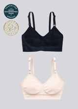 Award-Winning Seamless Nursing + Pumping Bra 2-Pack