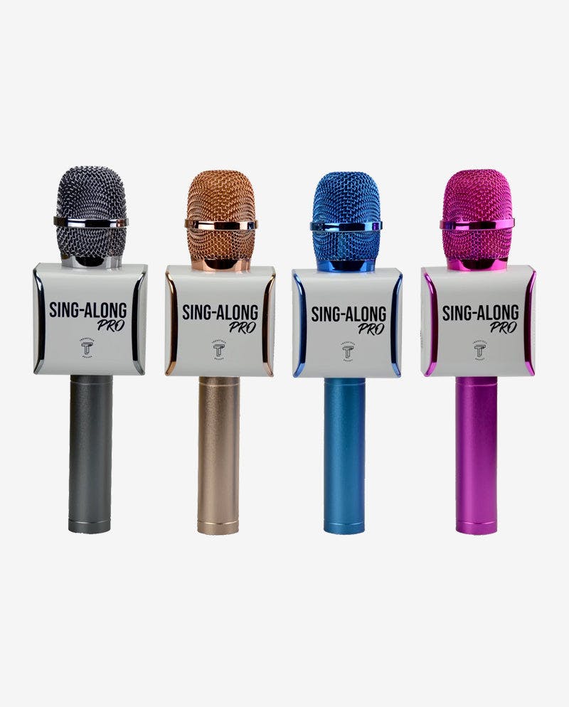 Sing-along PRO 3 Rose Gold Karaoke Microphone & Bluetooth Speaker