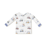 Zooming Golf Carts - Long Sleeve Loungewear Set