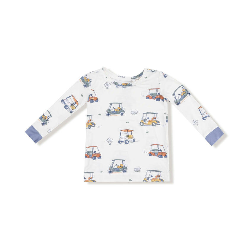 Zooming Golf Carts - Long Sleeve Loungewear Set