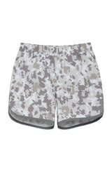 camo retro super short with gray piping