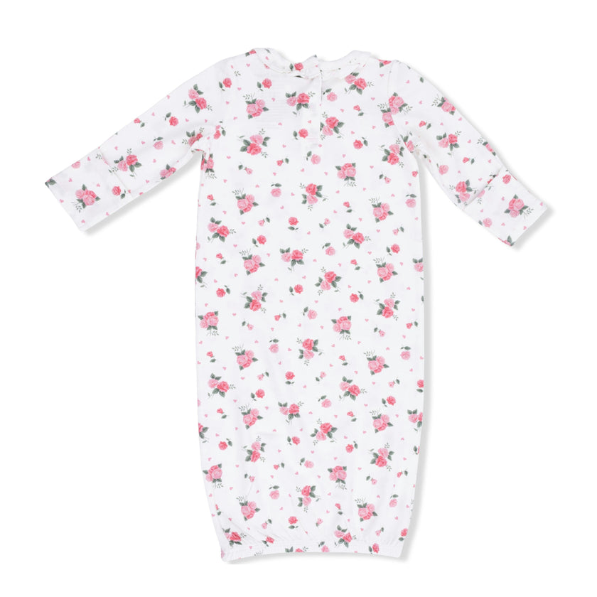 Pink Rosettes - Kimono Gown
