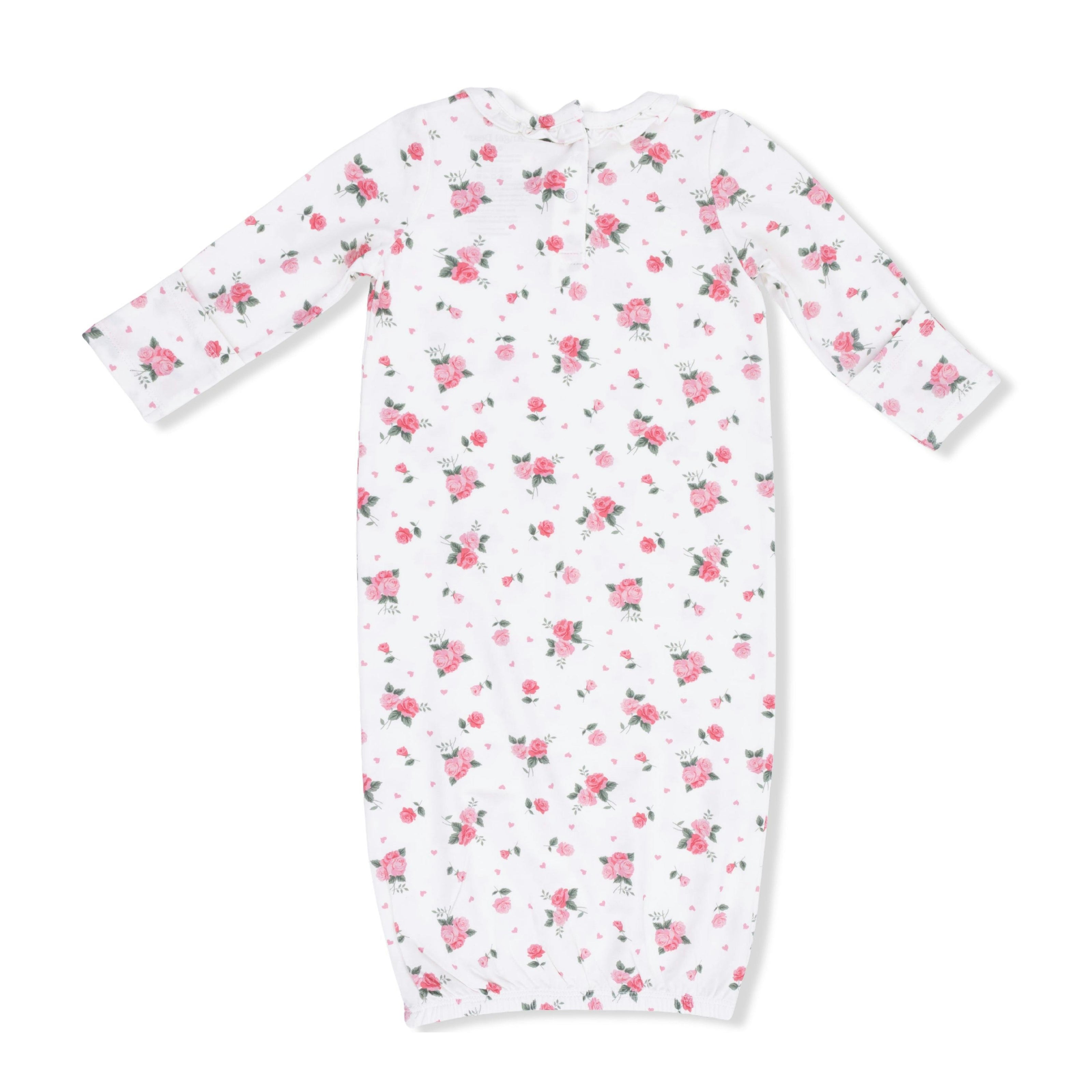 Pink Rosettes - Kimono Gown & Knot Headband