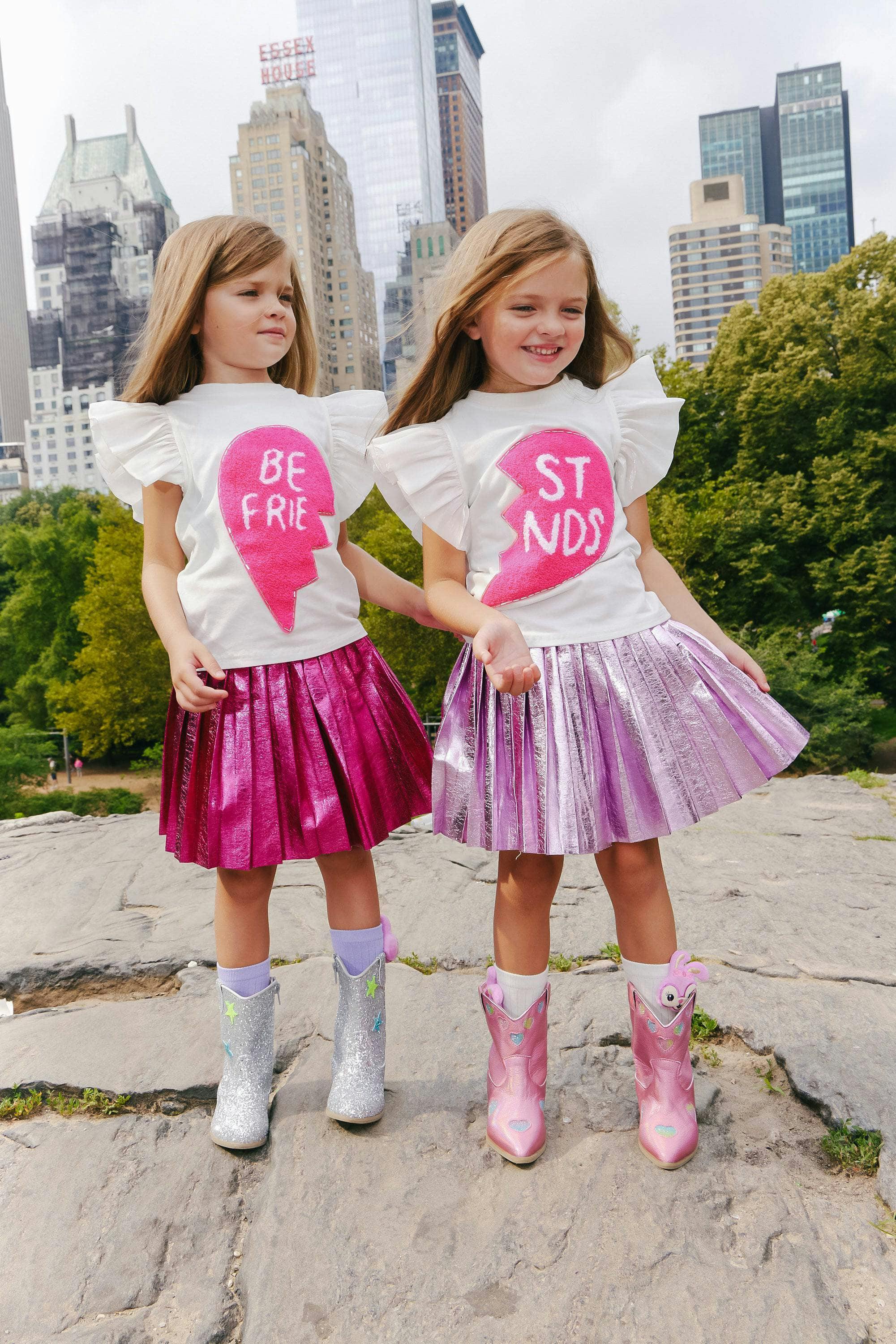 Best Friends Ruffle Sleeve T-Shirts