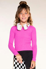 Ultra-Soft Ribbed Long Sleeve Fitted Tee