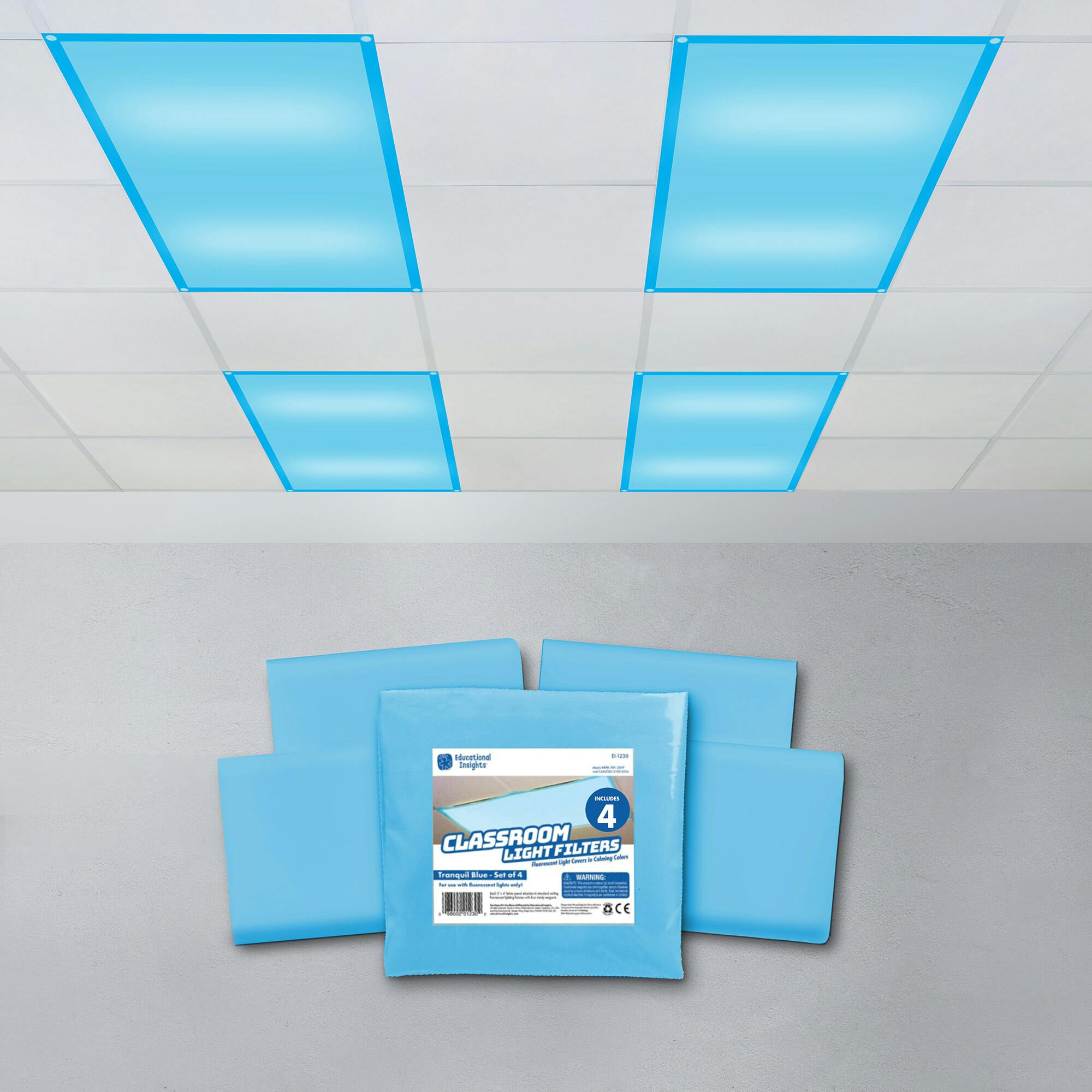 Fluorescent Light Filters (Tranquil Blue)