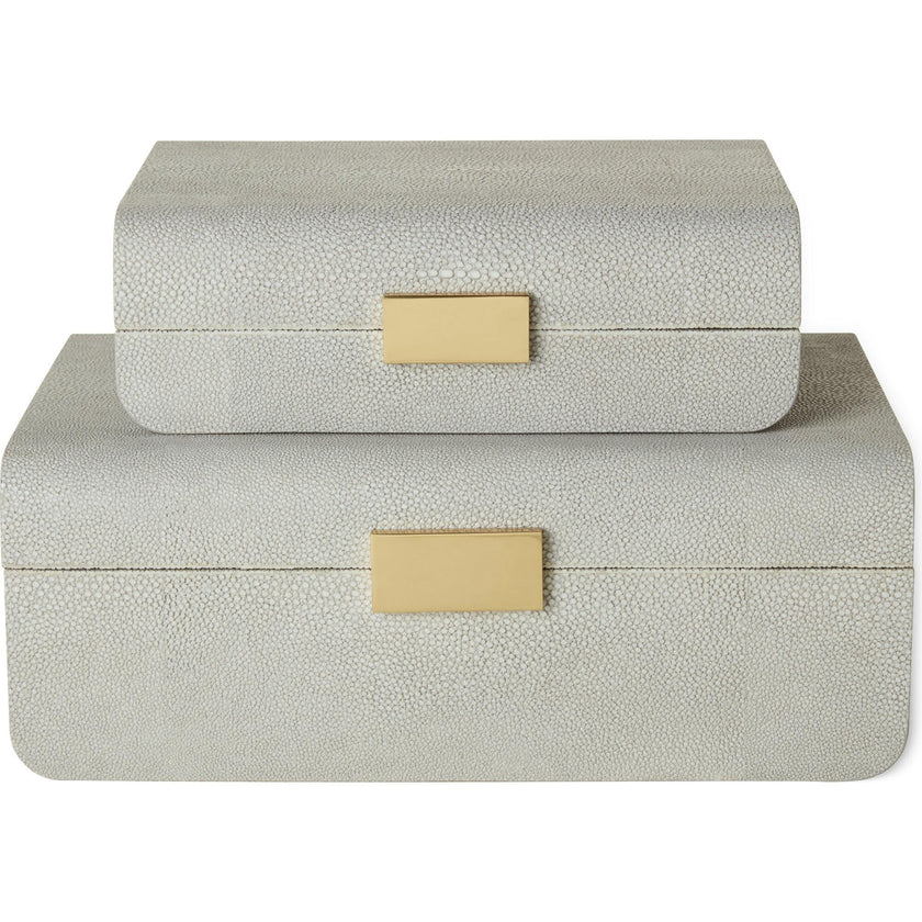 Modern Shagreen Large Jewelry Box