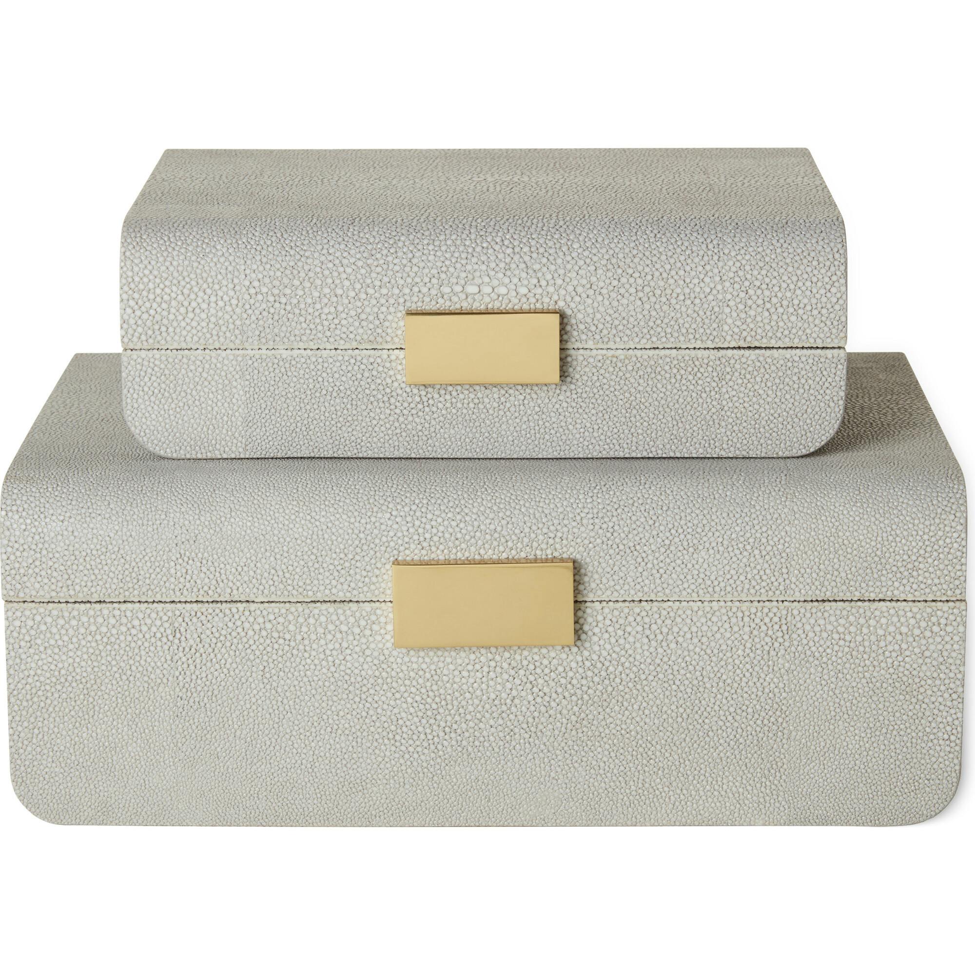 Modern Shagreen Small Jewelry Box