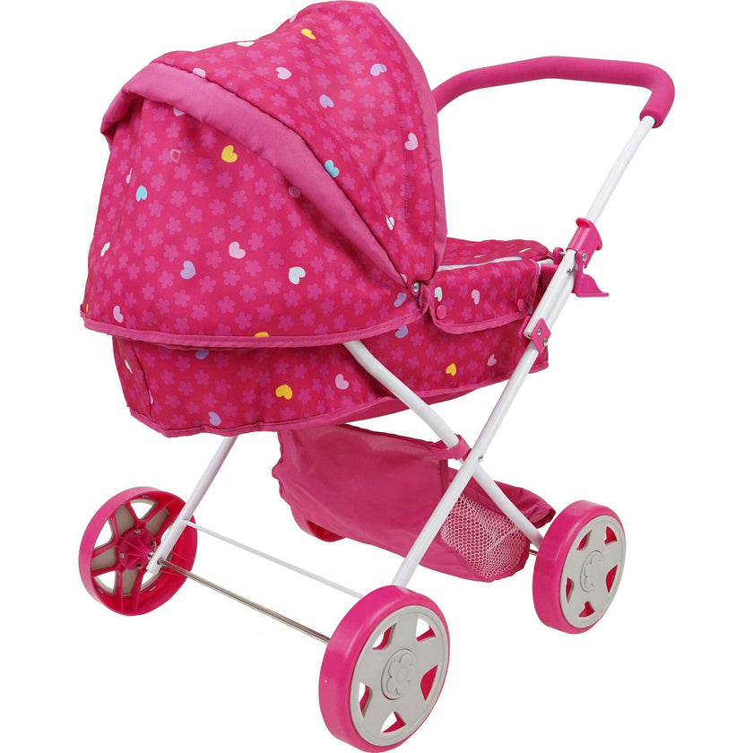Garden Pram N Doll Set - 14" Baby Doll & Folding Pram Set