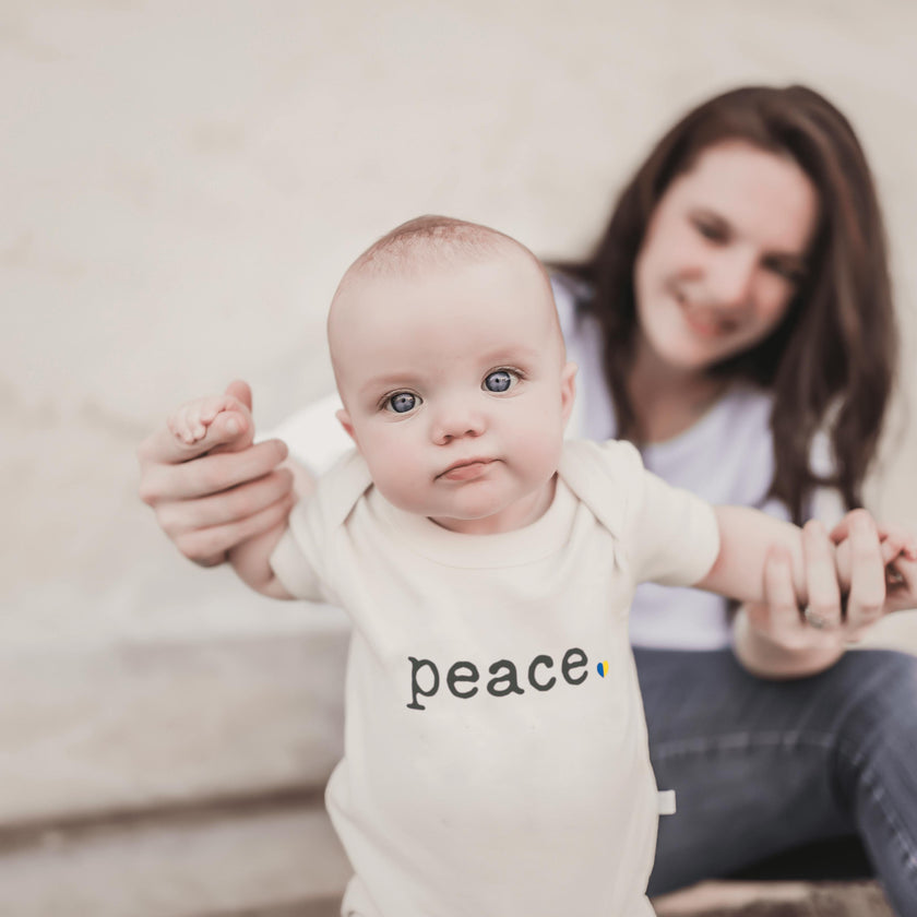 graphic bodysuit | peace
