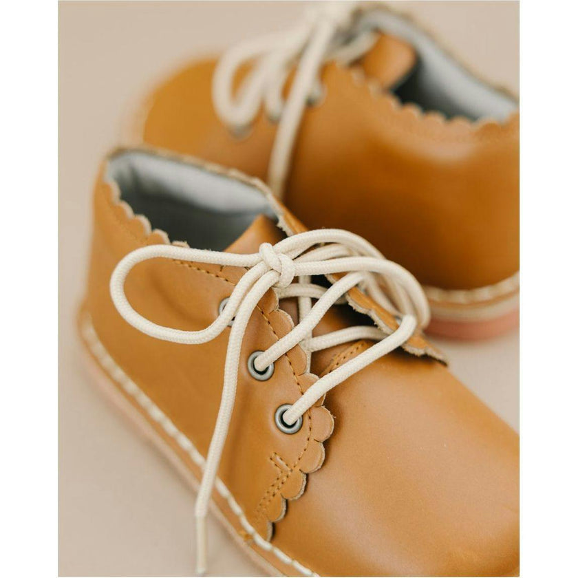 Georgie Scalloped Lace Up Boot