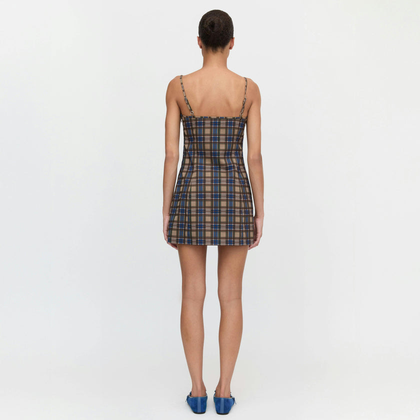 The Rennie Dress - Brown Spencer Plaid