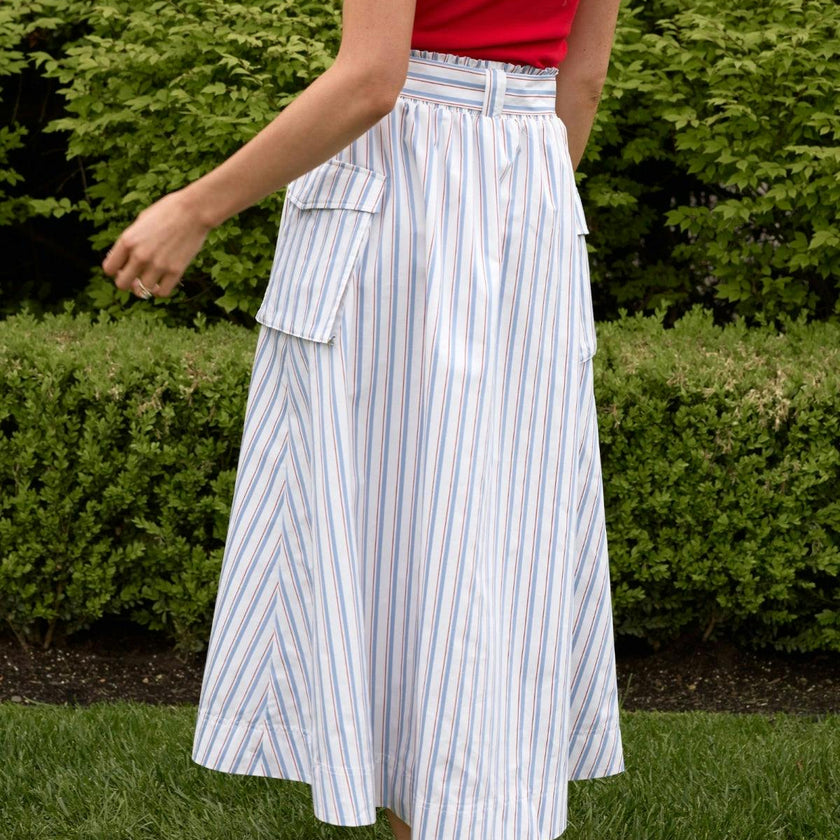 Lizzy Skirt in Heritage Stripe