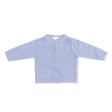 Chenille - Dusty Blue Button Down Cardigan 4 Piece Set