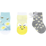 Busy Bee 3-Pack Baby Socks in Yellow