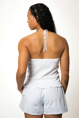 Pointelle Halter Top