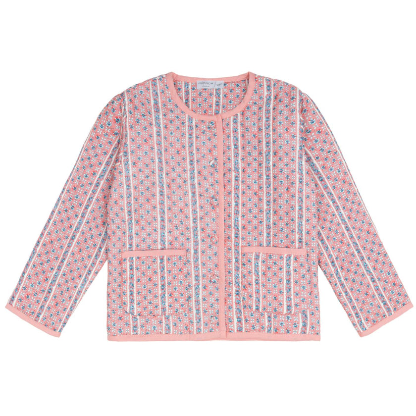 unisex rosa vine quilted jacket