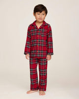 Kid's Brushed Twill Pajama Set in Imperial Tartan