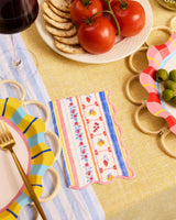 Italian Capri Napkins - 25 wavy edge napkins