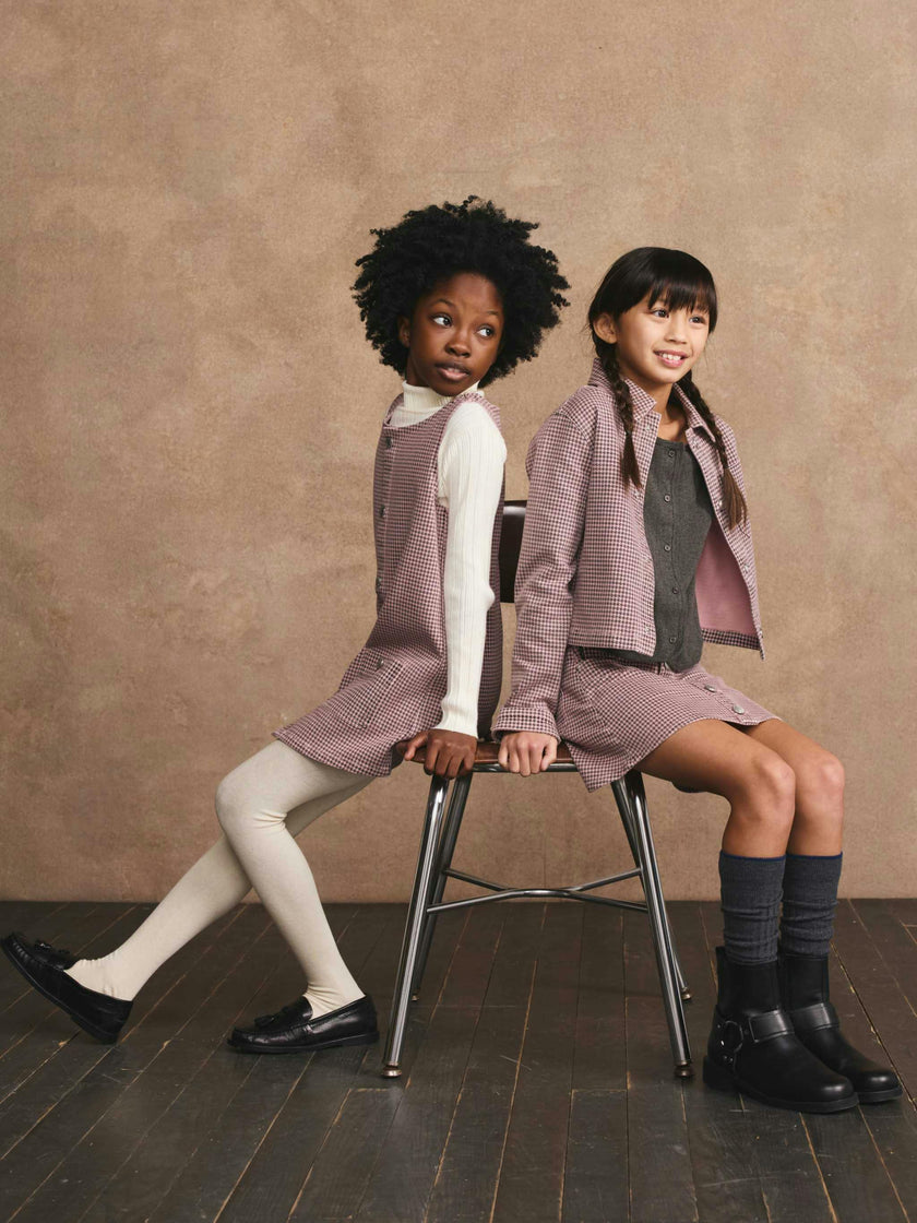 Manning Jacket | Pink Houndstooth