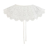 White Lace Ribbon Stole