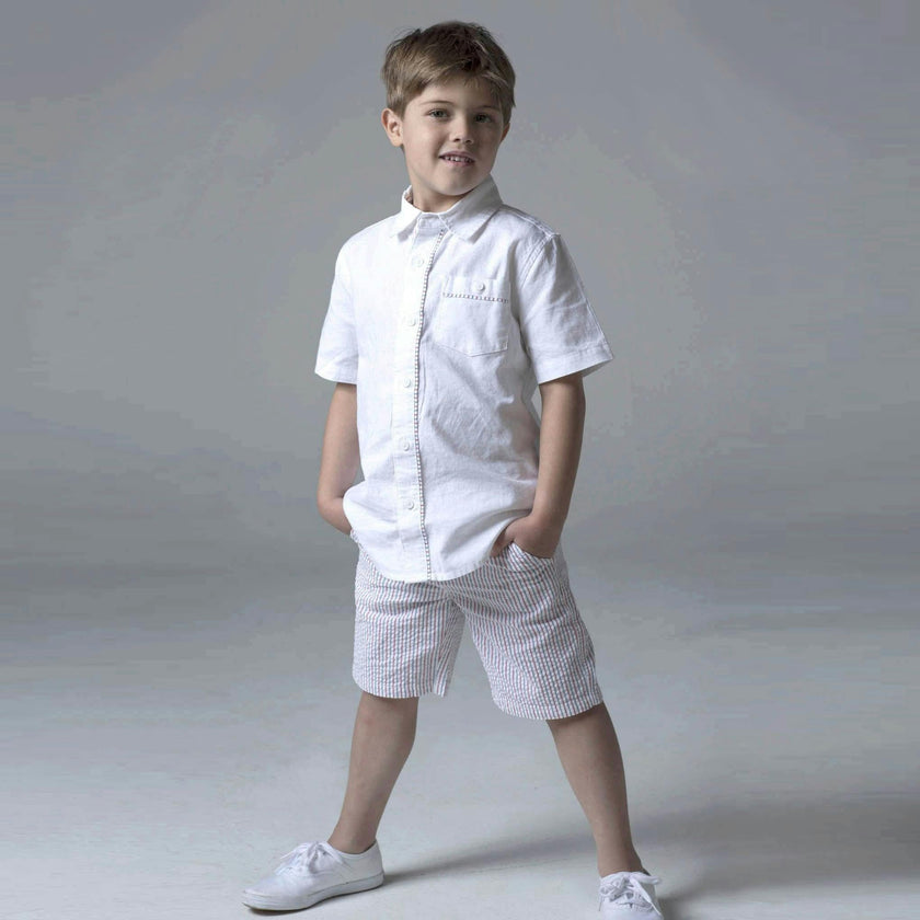 Organic Seersucker Short - Baby