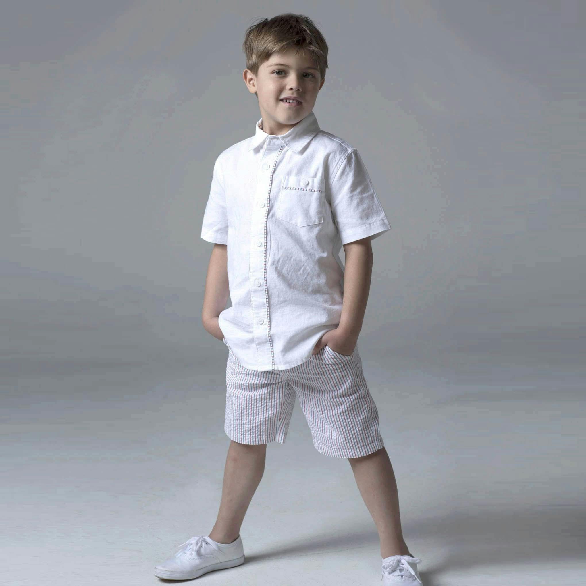 Organic Seersucker Short - Baby