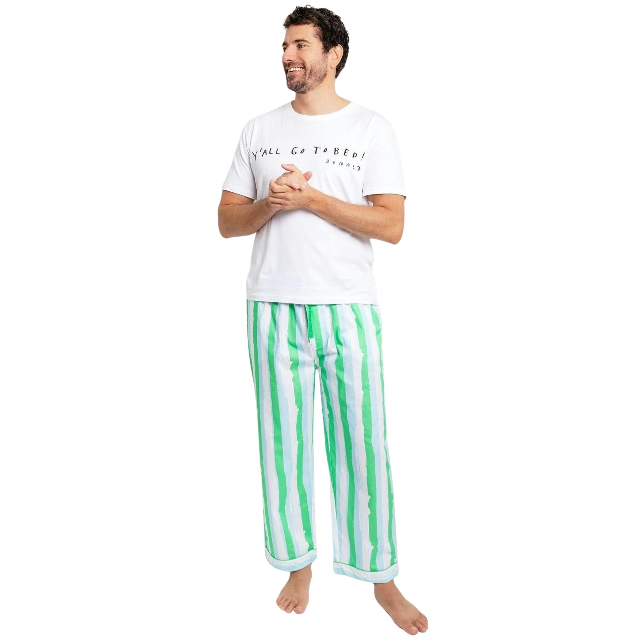 Men's Drawbertson Wild Stripes PJ Pants - Organic Cotton Poplin