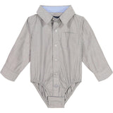 Infant Boy Chambray Button-down Shirtzie