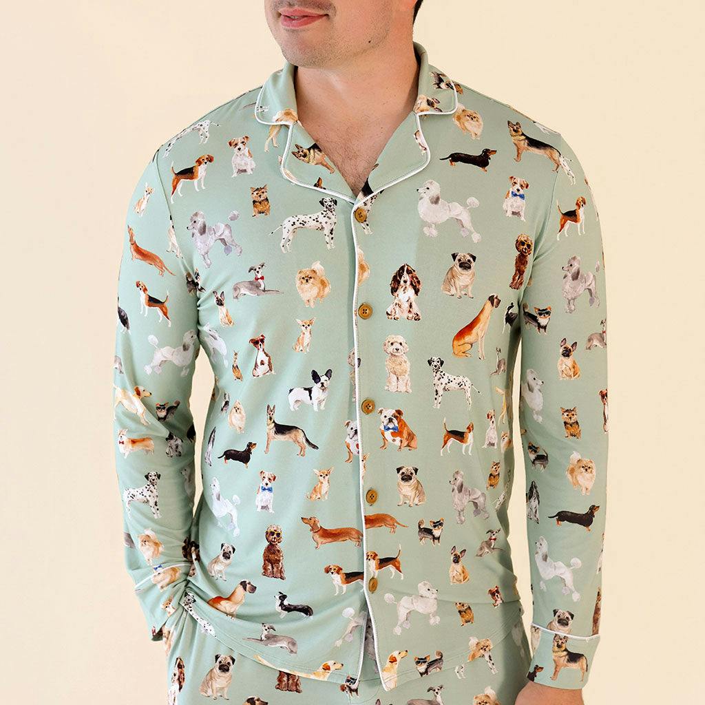 Posh Puppies Men's Luxe Pajama Pant Set
