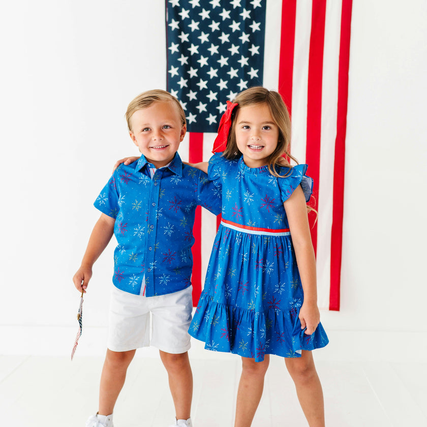 Firework Finale Ruffle Dress