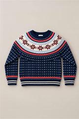 Mini Nolan Sweater in Midnight Fair Isle