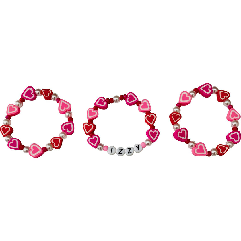 Izzy Heart Monogram Bracelet Set