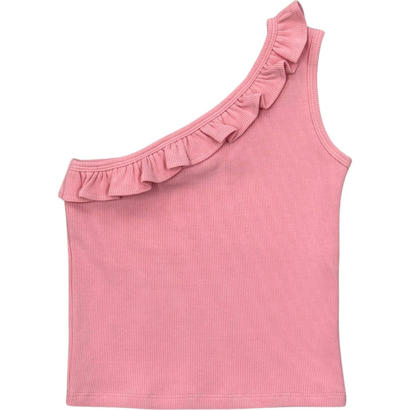 One-Shoulder Ribbed Tank