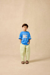 Organic Weekend Tee in Sonic Blue