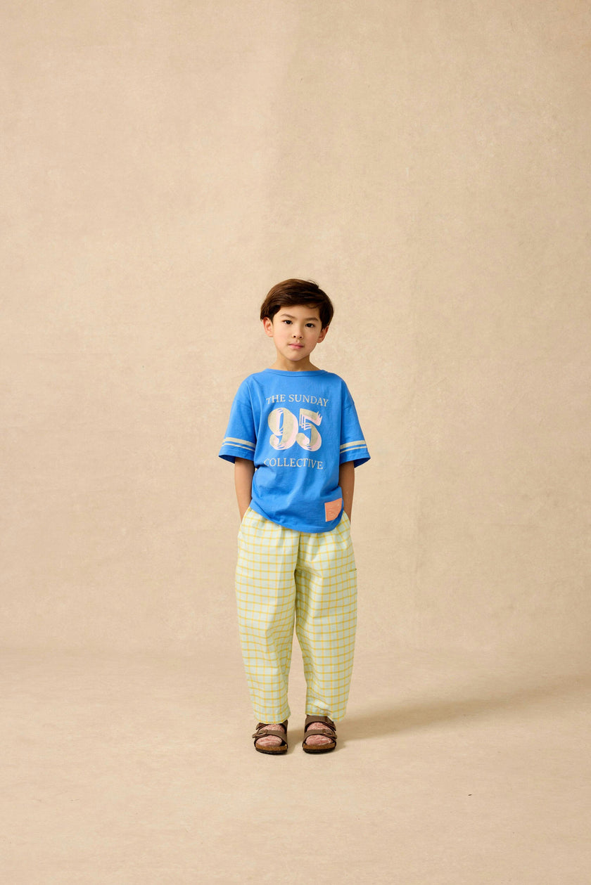 Organic Weekend Tee in Sonic Blue