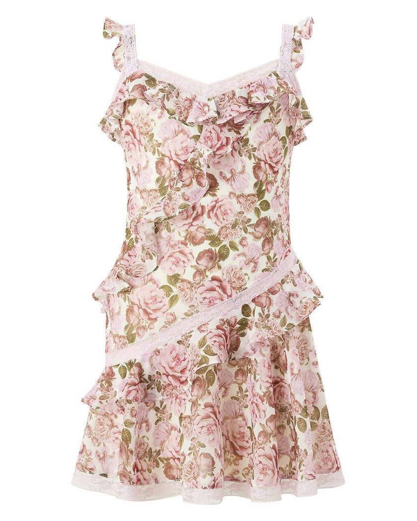 Camellia Frill Mini Dress