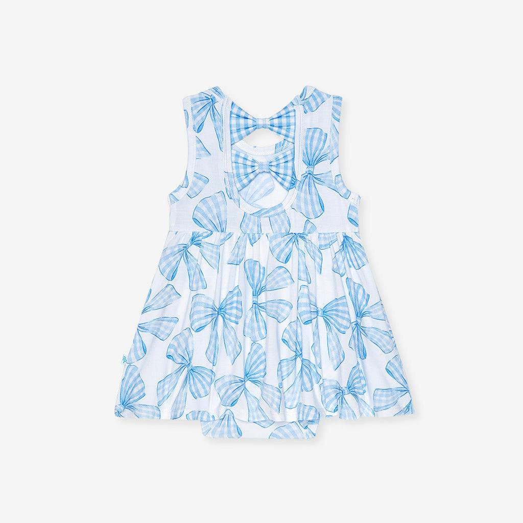 Edda Bow Back Bodysuit Dress