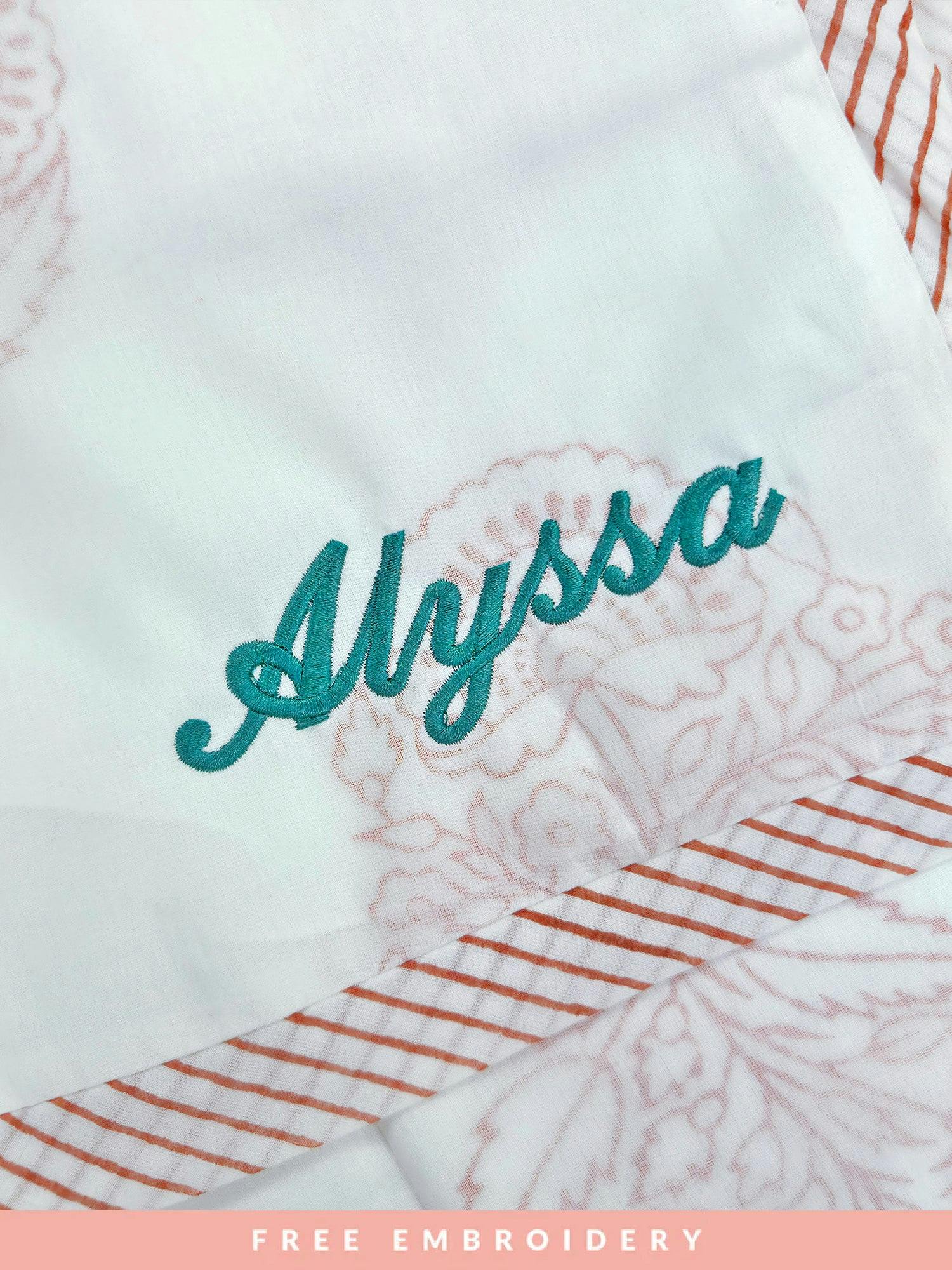 Luxe Natural Cotton Receiving Blanket