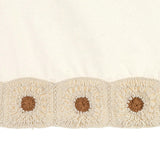 Beige Crochet Crib Skirt