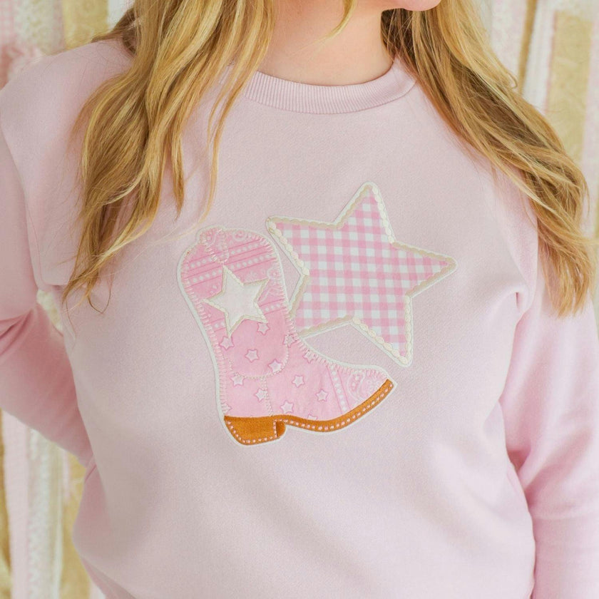 Bandana Cowgirl Patch Western Women's Sweatshirt