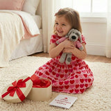Valentine Puppy Plush, Pink