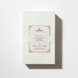 All-Stages Midi Crib Sheet in GOTS Certified Organic Brushed Cotton in Bright White