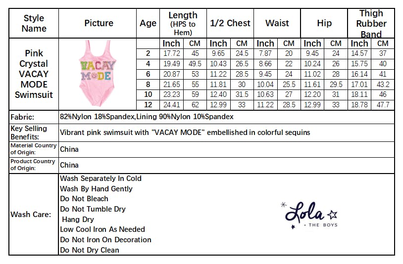 Crystal VACAY MODE Swimsuit