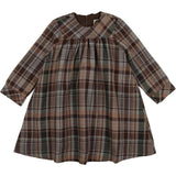 Sweet Plaid Long Sleeve Dress