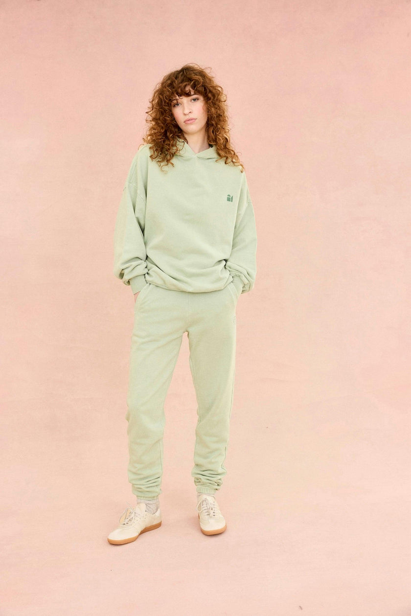 Adult Earth Day Natural Dye Pullover in Honeydew
