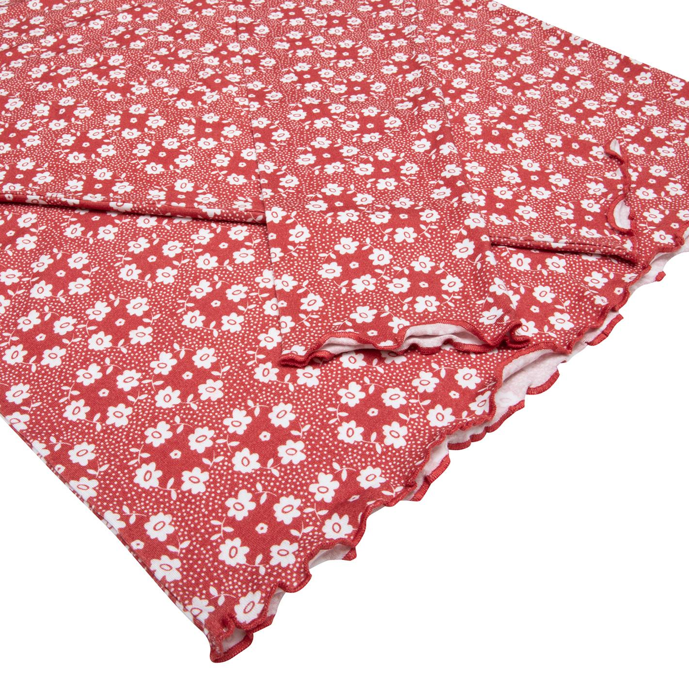 women's holiday bloom pima pajamas set